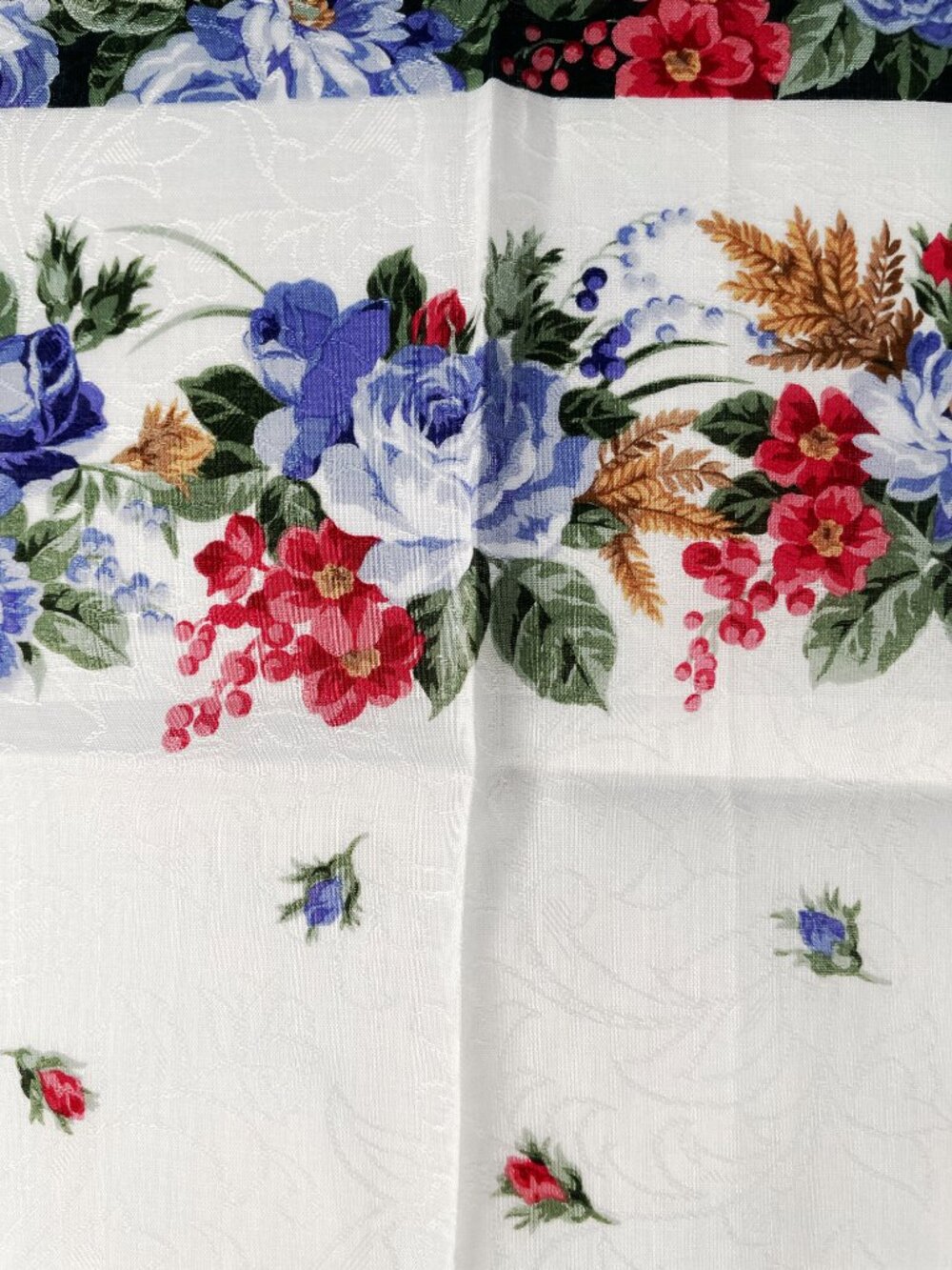 New With Tags Yves Saint Laurent Floral Cotton Scarf - Picture 8 of 14